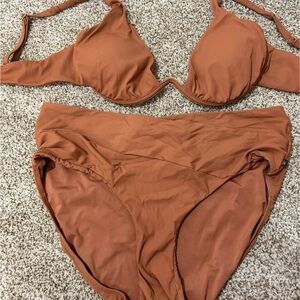 NEW - Rust Brown - La Vie En Rose Bikini - Size 12/14